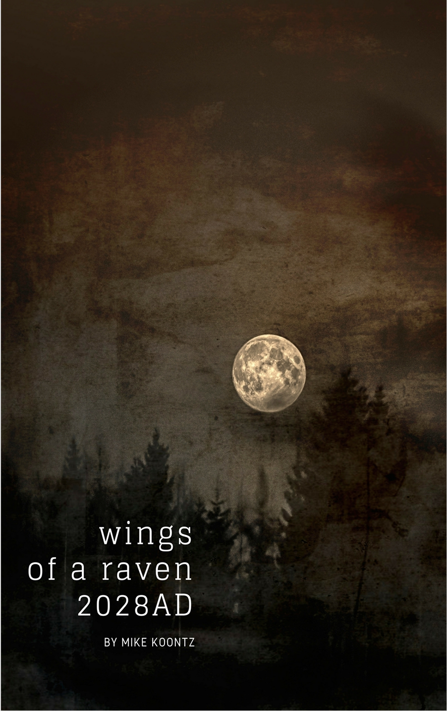 Sci fi book, Wings of a raven, book cover for the first 2028AD book written by author Mike.